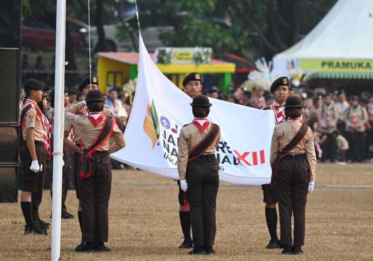 Bendera Jamnas XII 2026 Resmi Dikibarkan di Buperta Cibubur