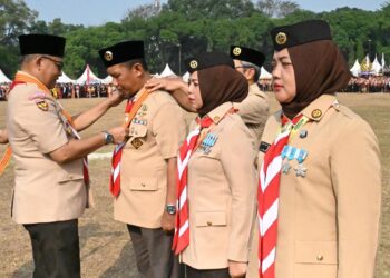 Foto dalam berita Dari Khidmat ke Meriah! 19.833 Pramuka Jamnas XII Rayakan Kemerdekaan dengan Ragam Budaya Nusantara