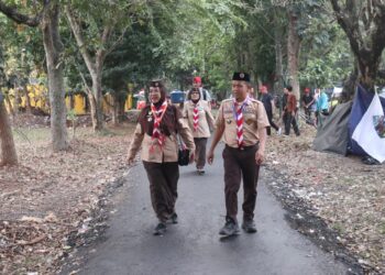 Foto dalam berita Kwarda Jambi Kunjungi Peserta Jamnas XII dan Cek Kesehatan Kontingen