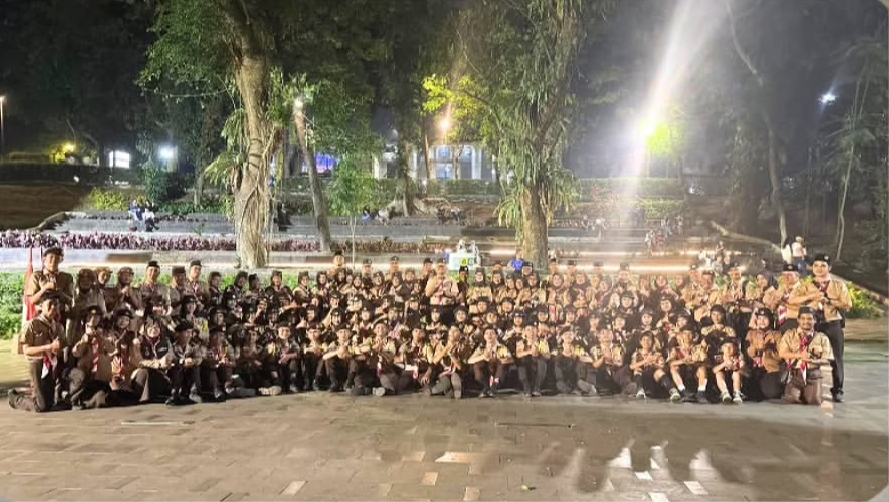 Pramanda Ikuti Ucap Ulang Janji Pramuka di Taman Kreasi Sempur