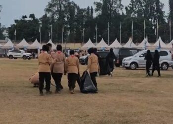Foto dalam berita Pramuka Banyumas Gelar Aksi Scout Keep Clean di GOR Satria