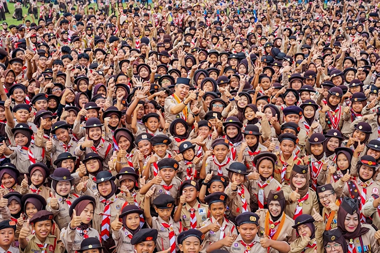 Pramuka Kota Bogor Perkuat Ketahanan Pangan Lewat Kebun dan Peternakan