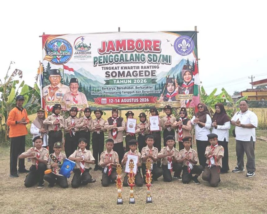 Regu Rajawali dan Melati SDN 3 Kemawi Raih Tiga Prestasi di Jambore Ranting Somagede 2026
