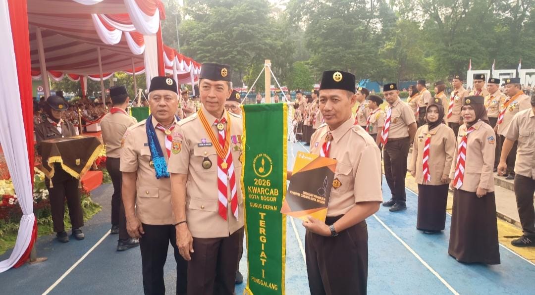Ribuan Pramuka Meriahkan Apel Hari Pramuka ke-65 di Lapangan Sempur