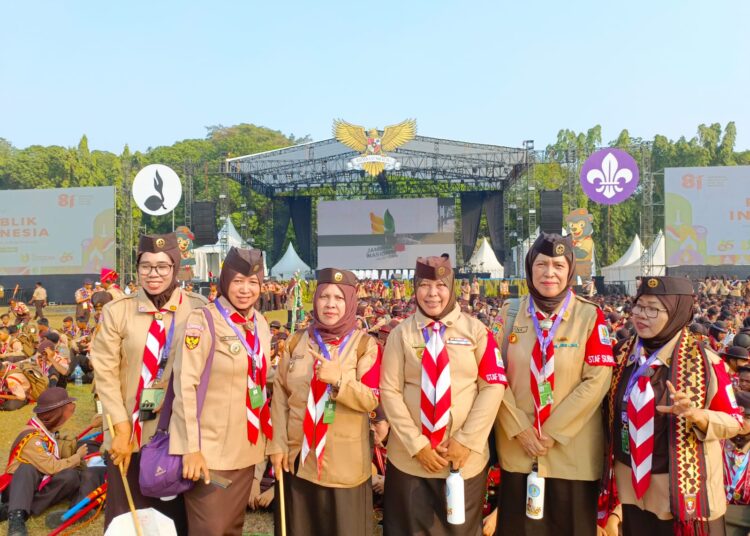 Foto dalam berita Semarak Kemerdekaan di Subkempi 1 Jamnas XII: Pramuka Rayakan 17 Agustus dengan Budaya dan Persaudaraan