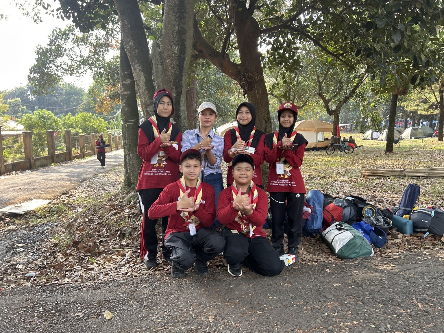Siswa Kelas 8 Sekolah Indonesia Cairo Ikuti Kegiatan Camp di Jambore
