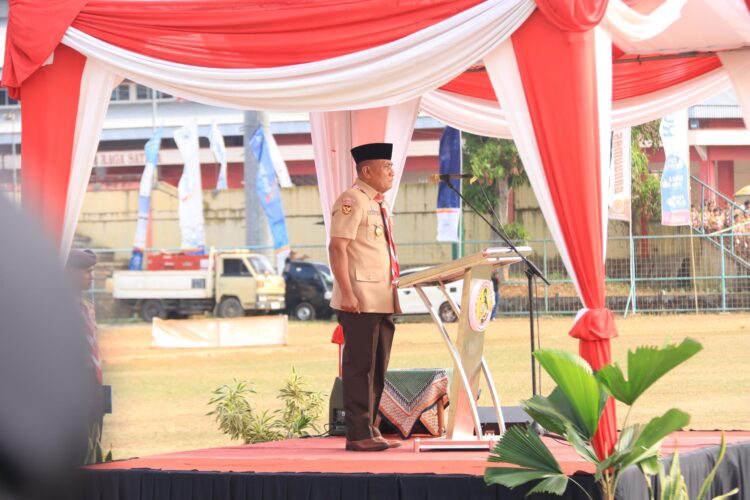 Waka Bidang Bela Negara, Mental, dan Spiritual Kwarnas, Pimpin Upacara Hari Pramuka Kwarda Jateng di Bayumas