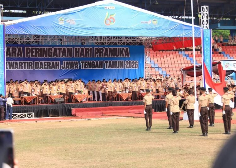 Foto dalam berita Waka Bidang Bela Negara, Mental, dan Spiritual Kwarnas, Pimpin Upacara Hari Pramuka Kwarda Jateng di Bayumas